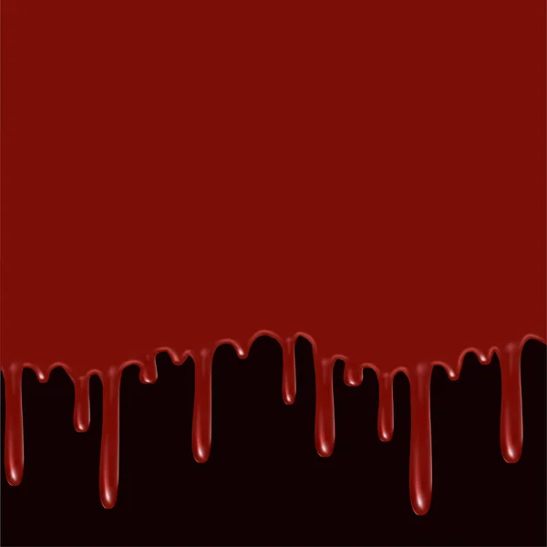 Background red blood flows down 3d vector illustration
