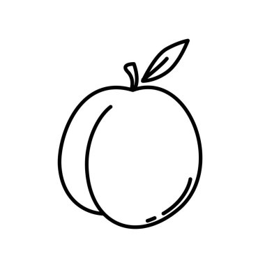 Jojoba icon outline black and white