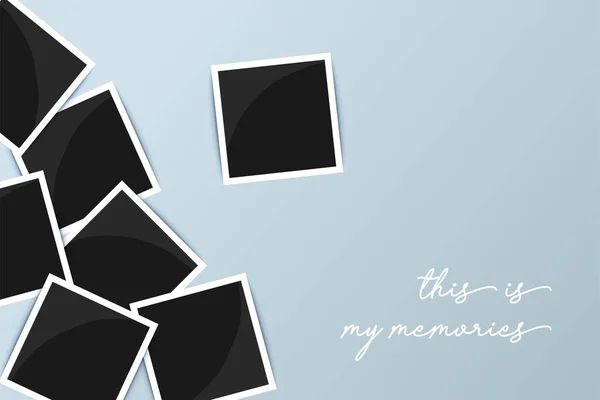 template polaroid photography background for design. Vector template