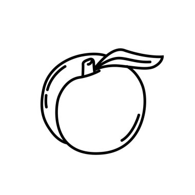Jojoba icon outline black and white. vector illustration