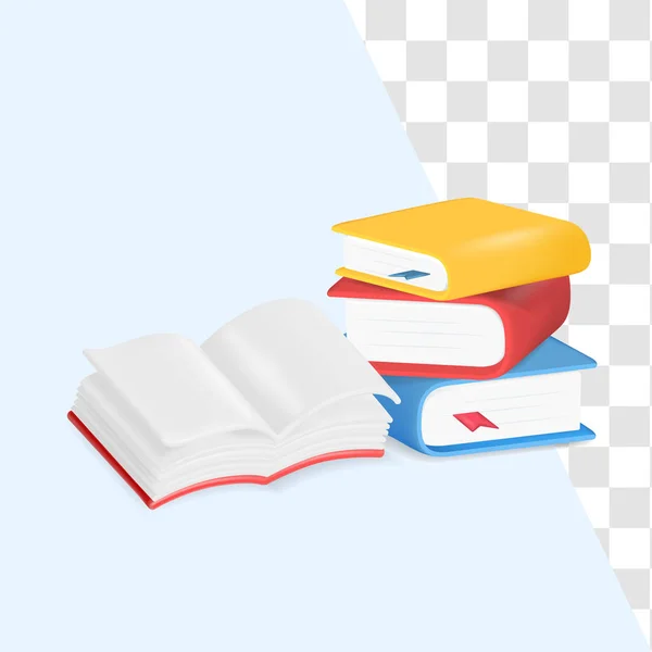 Books Icon Web Design Isolated Education Online Class Concept Eps — Vector de stock