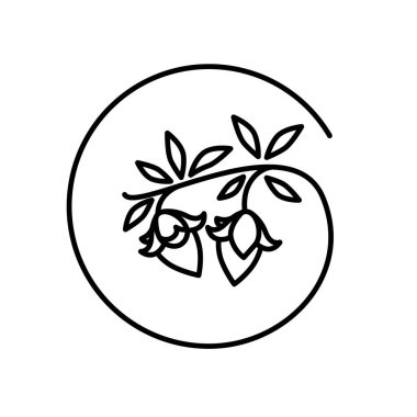 Jojoba pikseli mükemmel doğrusal simge. Egzotik meyveler. Botanik. Mucize meyve. Brezilya bitkisi. İnce çizgi özelleştirilebilir illüstrasyon. Contour sembolü. Vektör izole çizim. Düzenlenebilir vuruş