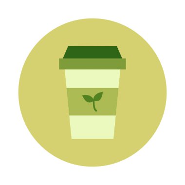 Tek kullanımlık fincanlarda yeşil çay..