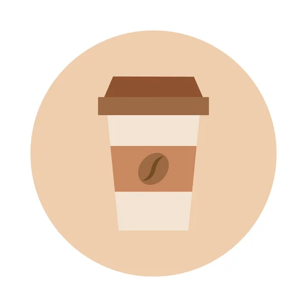 Kaffeelatte Einwegbechern — Stockvektor