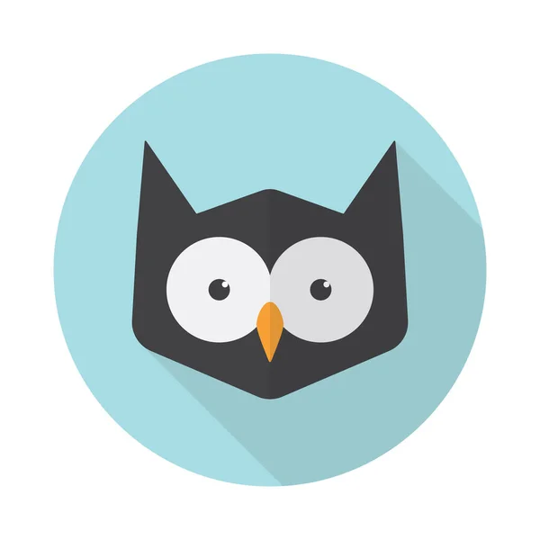 Owl Head Icon Design — Stock Vector