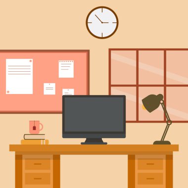 Modern Office Room Interior Design.
