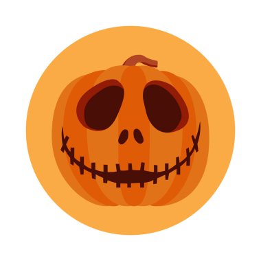 Cadılar Bayramı balkabağı tasarımı. Yazdırma, çıkartma, davetiye kartları, web tasarımı, bloglar, sosyal medya ve daha fazlası için vektör illüstrasyonları.