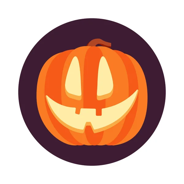 Design Abóbora Halloween Ilustrações Vetoriais Para Impressões Adesivos Cartões Convite — Vetor de Stock
