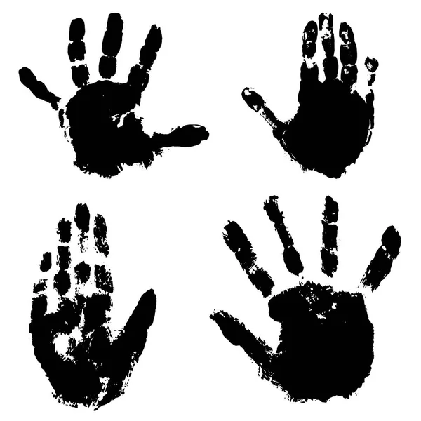 手印的孩子的手掌 矢量说明 — 图库矢量图片