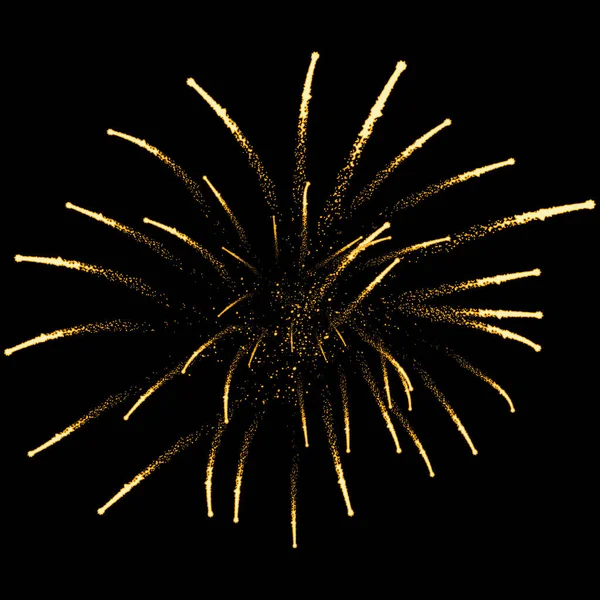 Wunderschönes Feuerwerk Mit Funken Nachthimmel Vektorillustration — Stockvektor