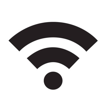 Wifi icon vector, wireless internet sign
