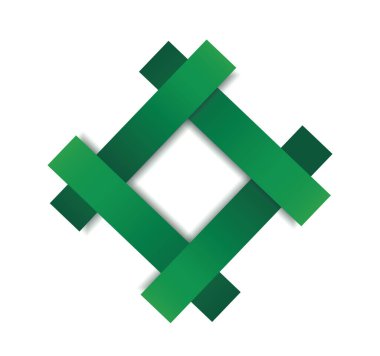 yeşil çerçeve şablon vektör illüstrasyonu EPS10