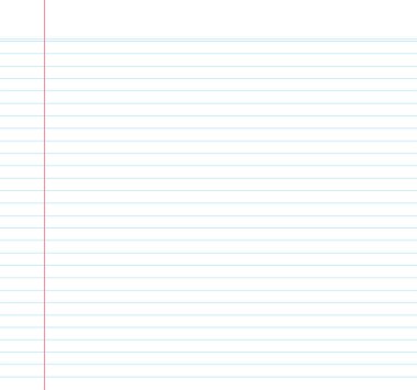 Satır vektör illüstrasyonlu boş defter kağıdı