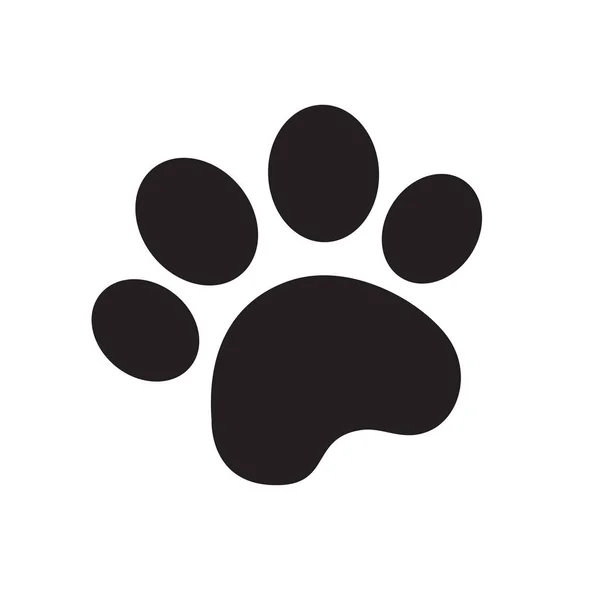 Собачья Лапа Векторная Иллюстрация Лап Животных — стоковый вектор