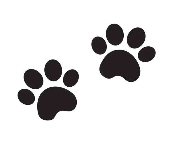 Собачья Лапа Векторная Иллюстрация Лап Животных — стоковый вектор