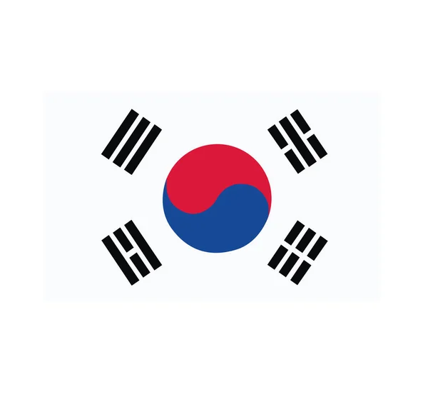 Korea Flag Vector Illustration Eps10 — ストックベクタ