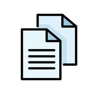simple document icon. vector illustration