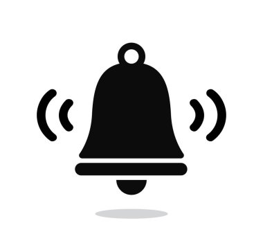 simple bell icon. vector illustration