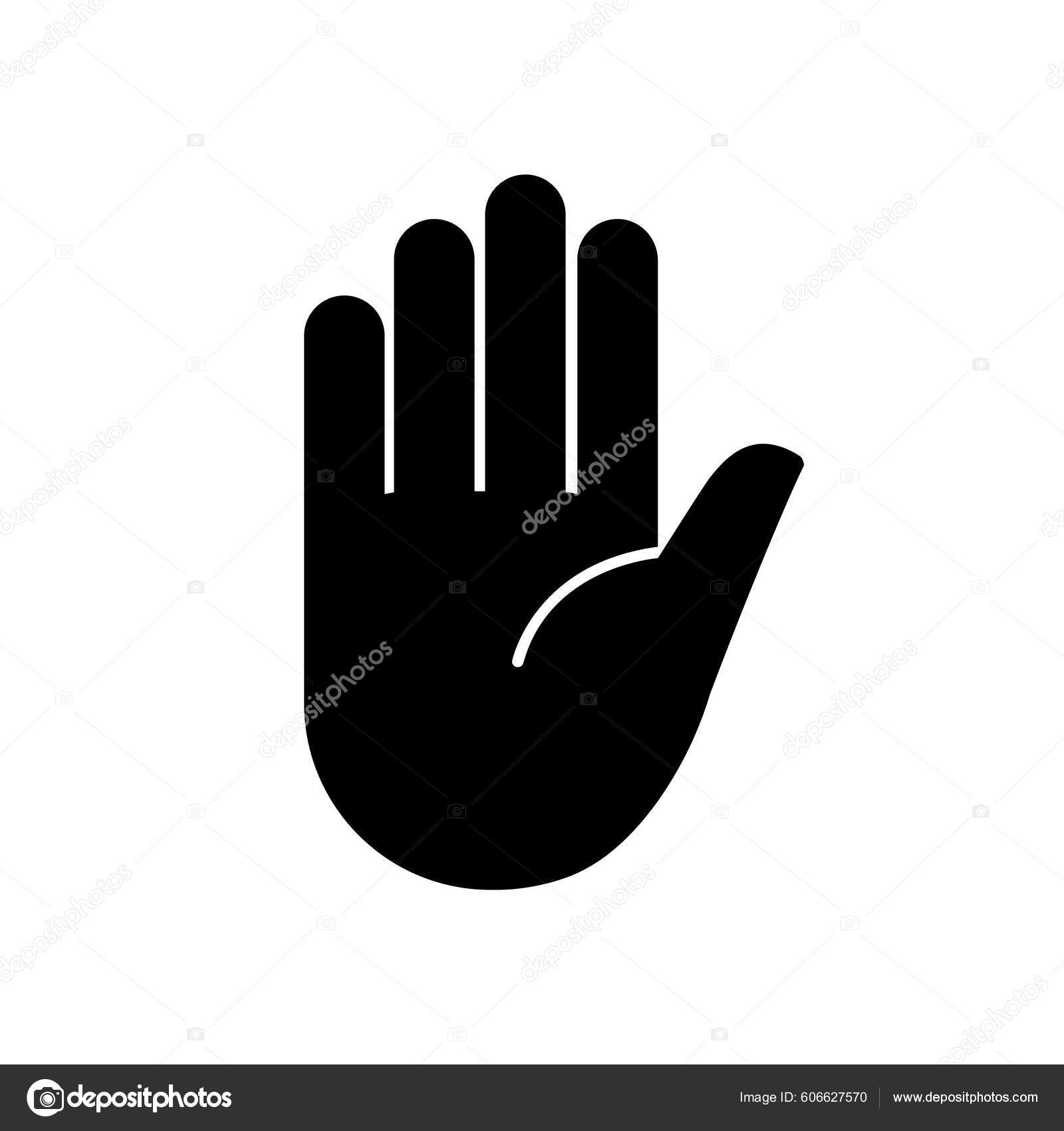 Simple Hand Icon Vector Illustration Stock Vector by ©h.santima.gmail.com  606627570, image size:1600x1700