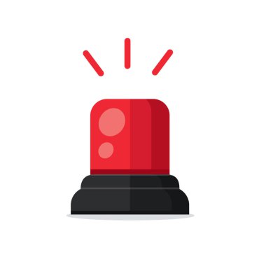 Acil durum siren ikonu. vektör illüstrasyonu