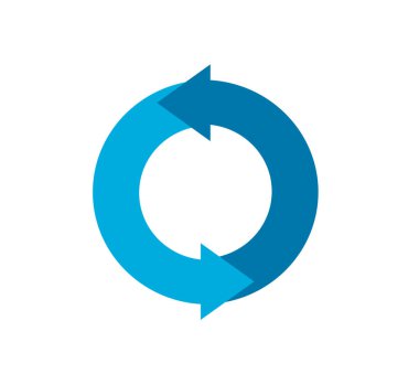 Döngü simgesini yeniden yükle. döngü vektör resimlemesi