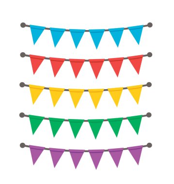 Çelenk partisi afişi. vektör illüstrasyonu