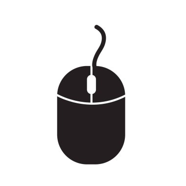 Basit bir fare simgesi. vektör illüstrasyonu