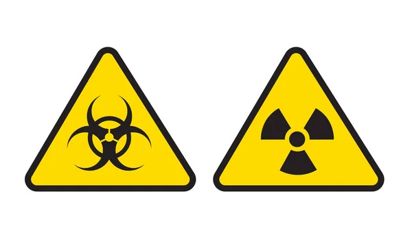 Icona Tossica Radiazioni Pericolose Illustrazione Vettoriale — Vettoriale Stock