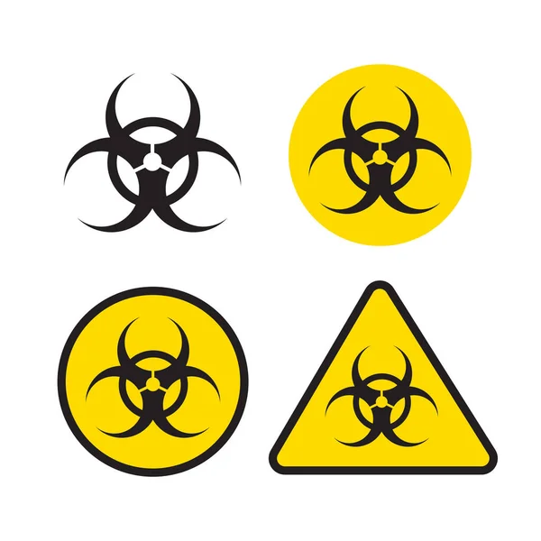 Icona Tossica Radiazioni Pericolose Illustrazione Vettoriale — Vettoriale Stock