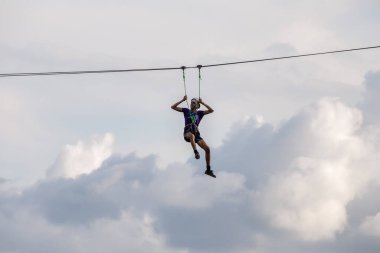 10 Eylül 2021, DiverLanhoso Macera Parkı, Povoa de Lanhoso, Braga, Portekiz.