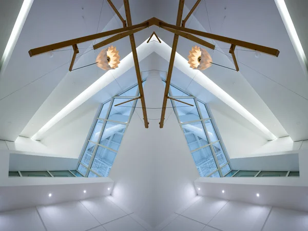 Sfondo Astratto Con Forme Simmetriche Edificio Moderno — Foto Stock