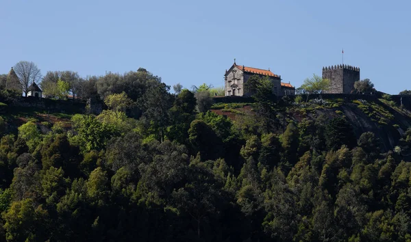 Château Lanhoso Par Une Belle Journée Ensoleillée Povoa Lanhoso Braga — Photo