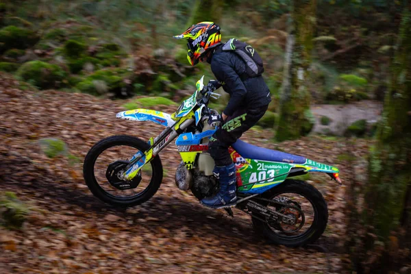 Грудня 2021 Чемпіонат Мотокросу Fmp Campeonato Enduro 2021 Cfl Road — стокове фото