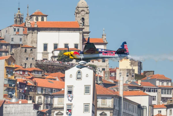 Porto Gaia Portekiz Eylül 2017 Red Bull Hava Yarışı Raicing — Stok fotoğraf