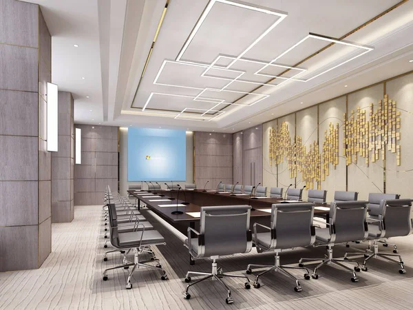 Effect drawing of modern office decoration design
