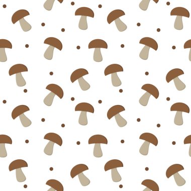 Beyaz arkaplan vektör tasarımında mantarsız soyut desen