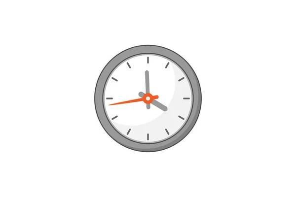 Illustration Vecteur Horloge Sur Fond Blanc — Image vectorielle