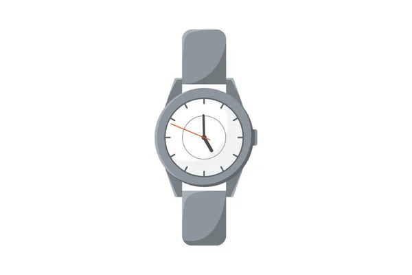 Horloge Vectorillustratie Witte Achtergrond — Stockvector