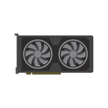 Grafik işlemci birimi, vga, düz tasarım vektör çizimi