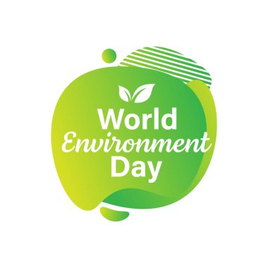 Dünya çevresi gün harfleri vektör tasarım şablonu