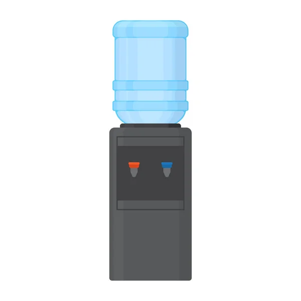 飲料水 ガロン 白い背景フラットデザインベクトルイラストのディスペンサー — ストックベクタ