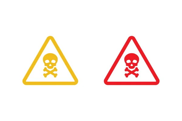 Danger Icon Sign Vector Design White Background — Stockvektor