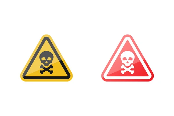 Danger Icon Sign Vector Design White Background — Stockvektor