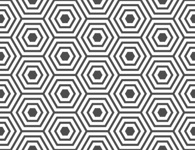 Hexagon seamless pattern vector design