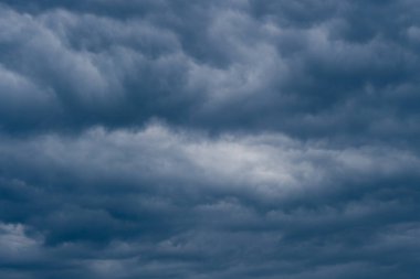 Strong dark storm rain clouds over the sky
