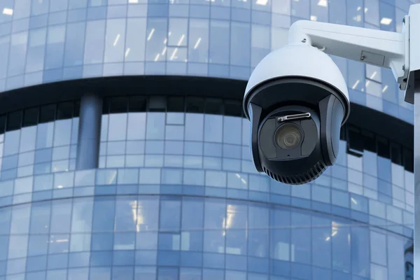 Caméra Surveillance Sécurité Dans Immeuble Bureaux — Photo