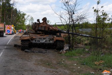 Bir kolon Rus askeri teçhizatı yok edildi. Birçok tank ve piyade savaş aracı ATGM askeri kavramını yaktı..