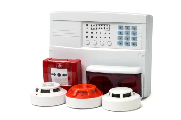 Fire alarm security. Good for security servise engeniering company site or advertising.