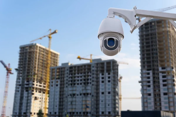 Cctv Blurring Building Construction Background — Stockfoto