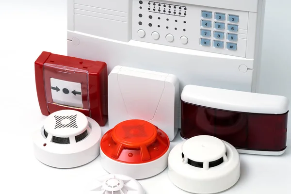 Fire alarm security. Good for security servise engeniering company site or advertising.